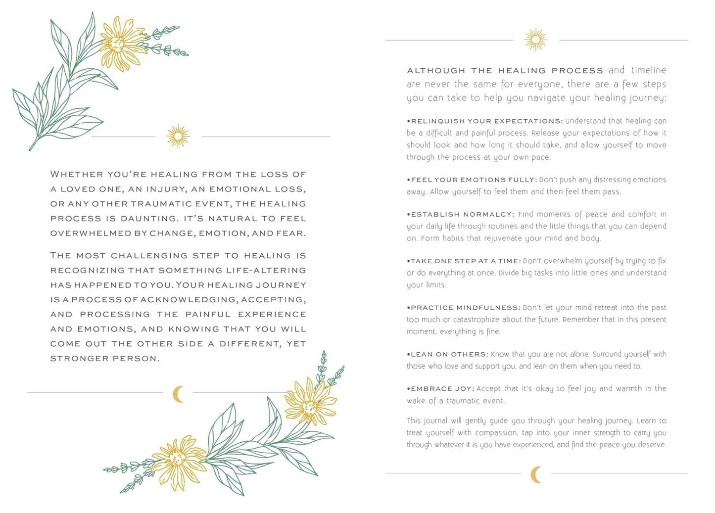Healing: A Day & Night Reflection Journal