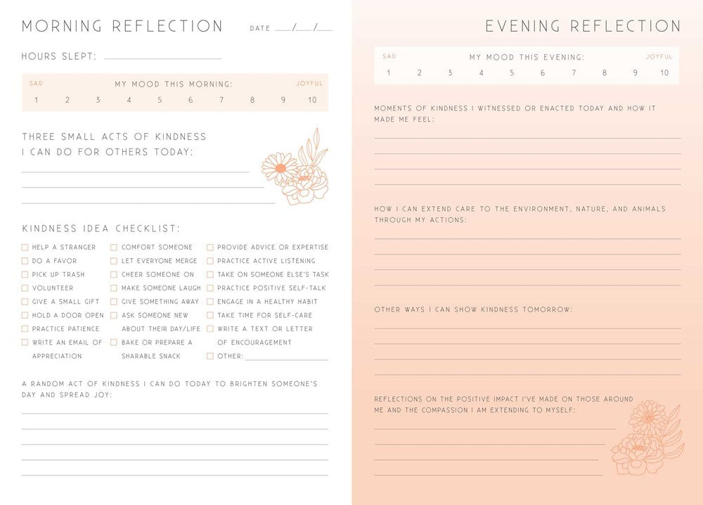 Kindness: A Day & Night Reflection Journal