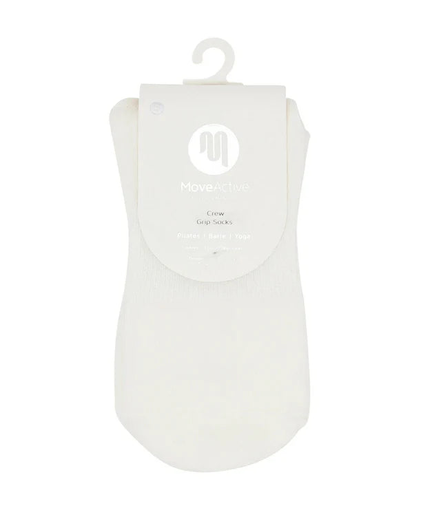 Crew Non Slip Grip Socks | Sporty Stripe Ivory