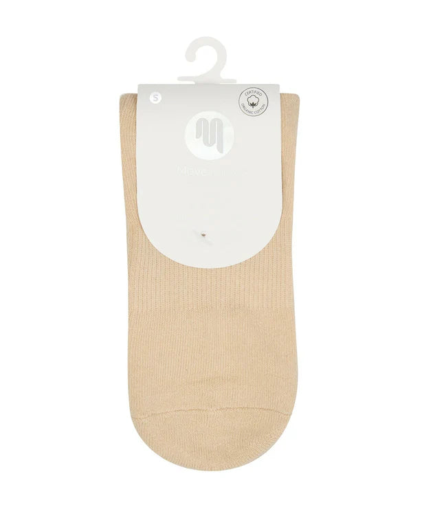 Crew Non Slip Grip Socks | Almond