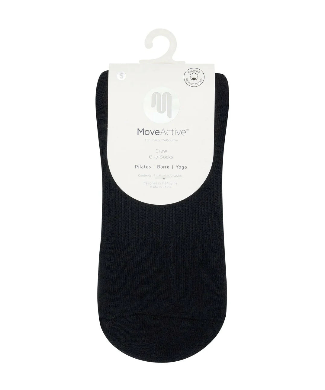 Crew Non Slip Grip Socks | Whimsy Bow Black
