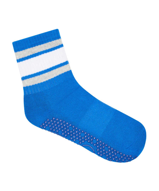 Crew Non Slip Grip Socks | Electric Dreams Stripe