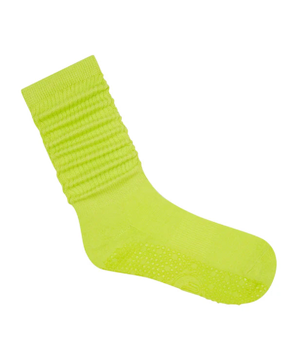 Srunch Non Slip Grip Socks | Lime High