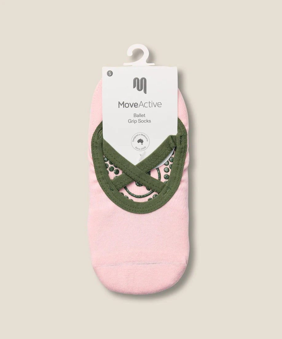Ballet Non Slip Grip Socks | Petal Pine