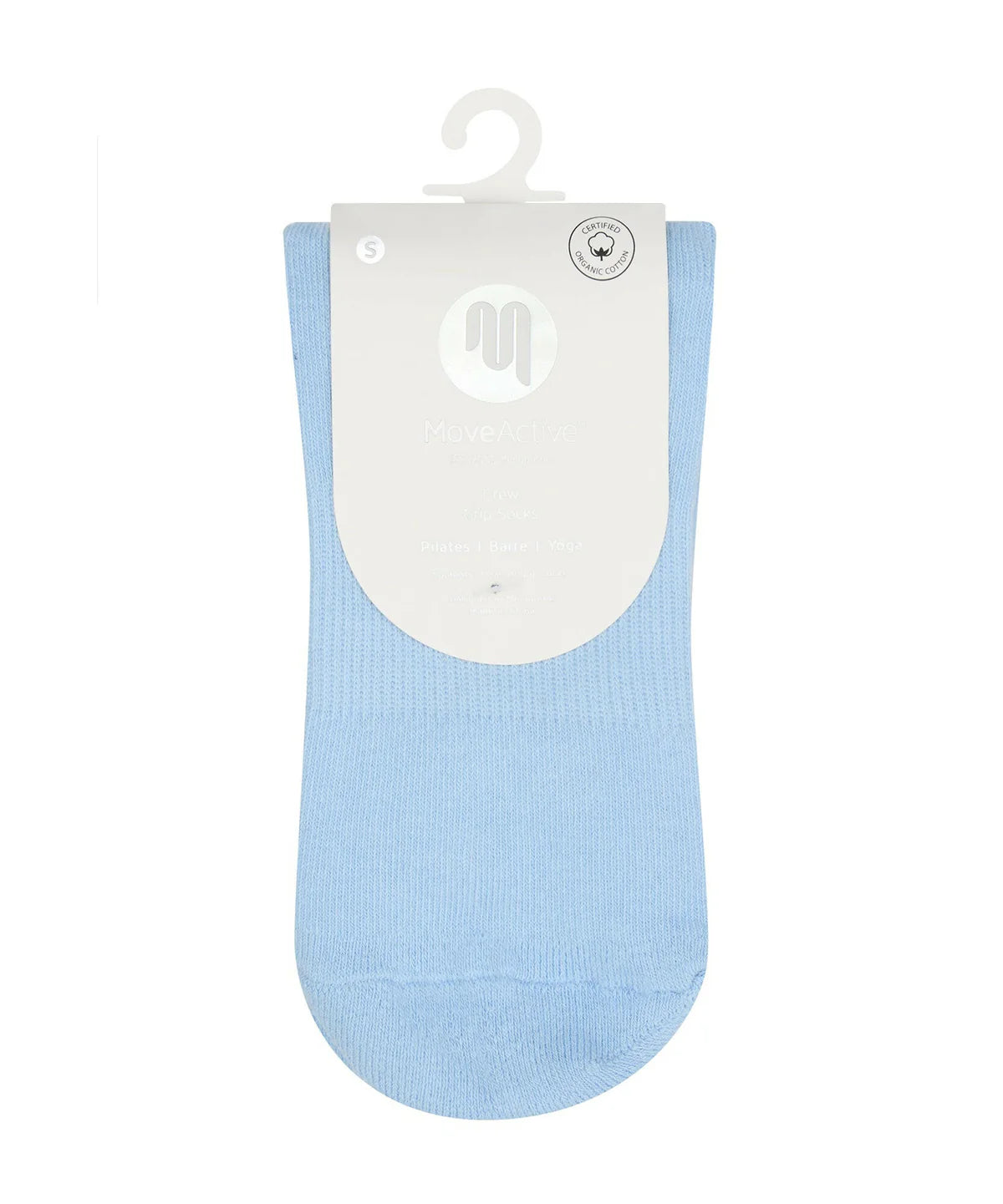 Crew Non Slip Grip Socks | Powder Blue