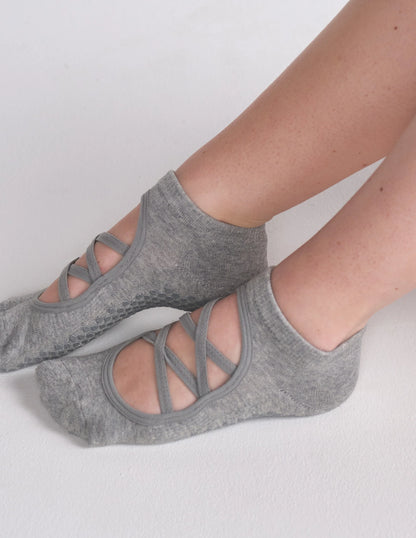 The Isla Grip Sock | Heather