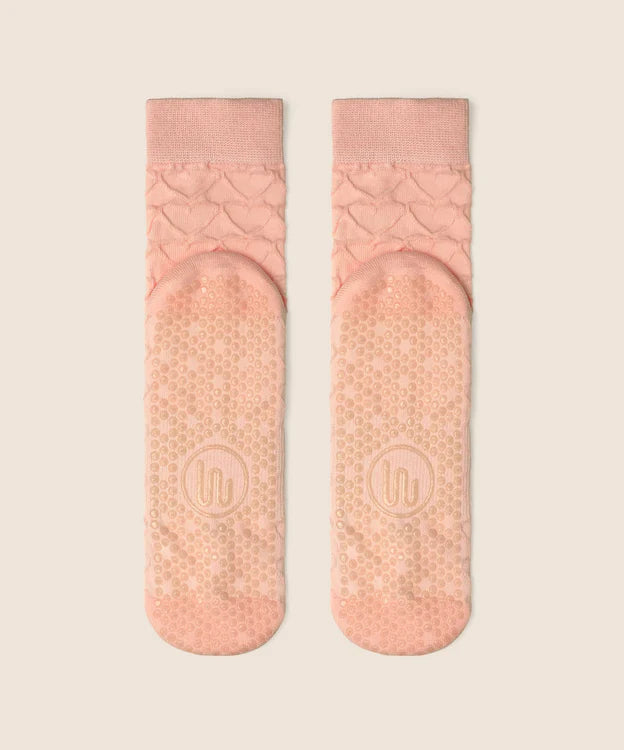 Crew Grip Socks | Parfait Pink Hearts