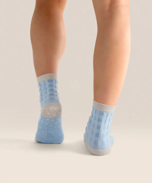 Crew Non Slip Grip Socks | Bluebelle Gingham