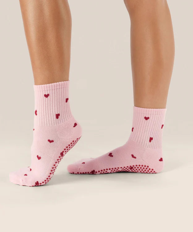 Crew Grip Socks | Love Me Pink