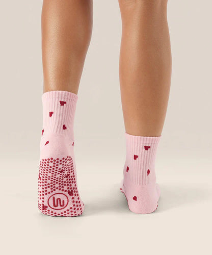 Crew Grip Socks | Love Me Pink