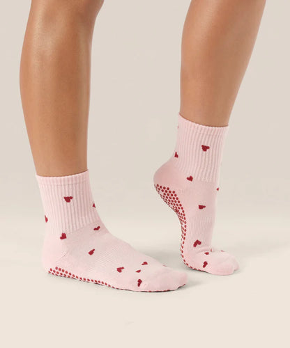 Crew Grip Socks | Love Me Pink