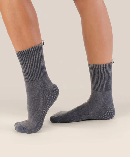 Crew Non Slip Grip Socks | Vintage Rib Navy