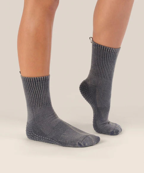 Crew Non Slip Grip Socks | Vintage Rib Navy