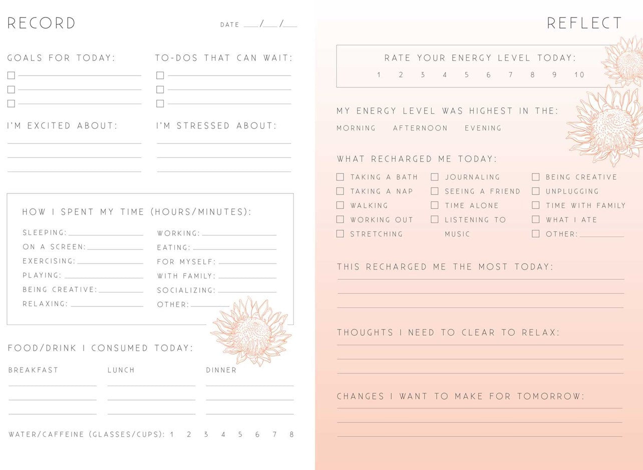 Recharge: A Day & Night Reflection Journal