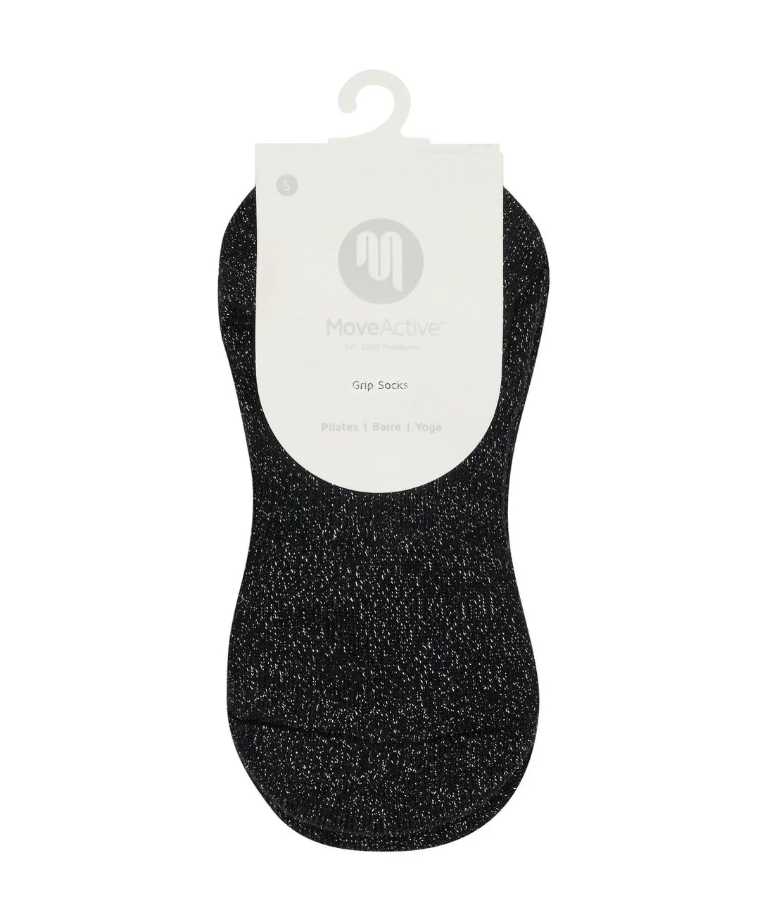 Low Rise Grip Socks | Black Sparkle Frill