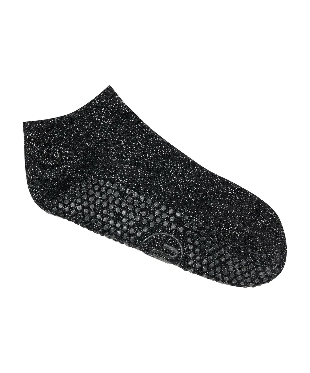 Low Rise Grip Socks | Black Sparkle Frill