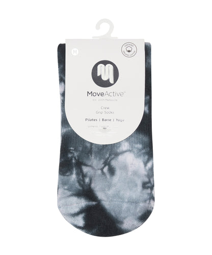 Crew Non Slip Grip Socks - Milky Way Tie-Dye