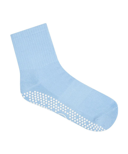 Crew Non Slip Grip Socks | Powder Blue