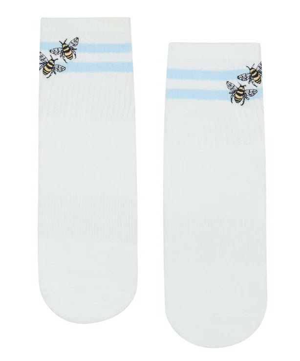 Crew Non Slip Grip Socks - Busy Bee