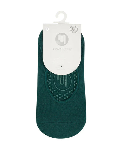 Ballet Non Slip Grip Socks - Forest Green