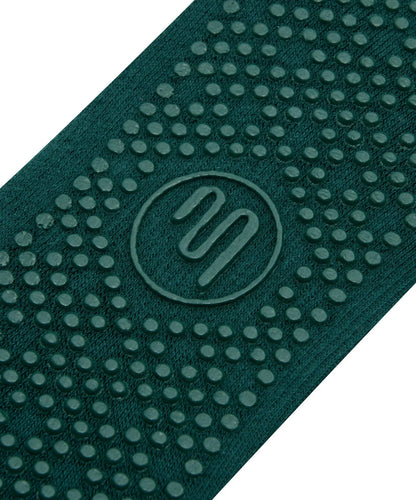 Crew Non Slip Grip Socks | Forest Green