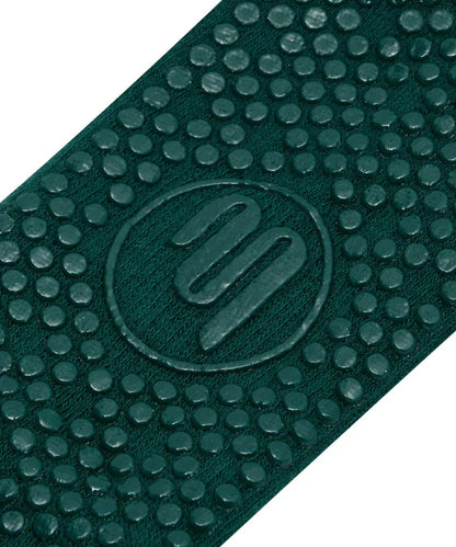 Slide On Non Slip Grip Socks - Forest Green