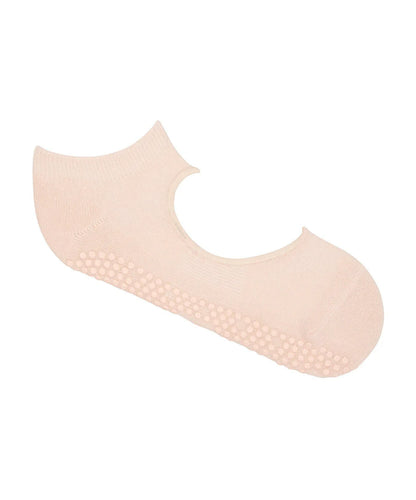 Slide On Non Slip Grip Socks | Soft Pink