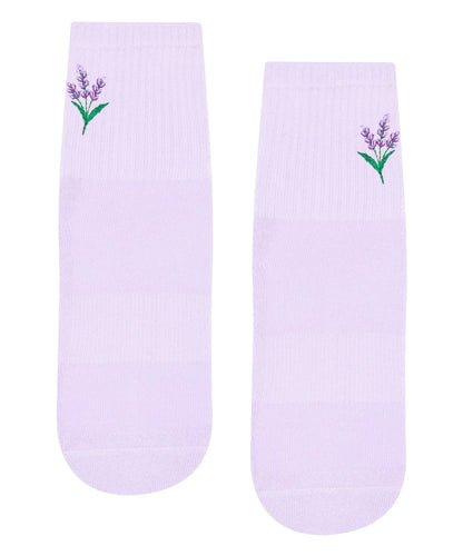 Crew Non Slip Grip Socks | Lavender Haze