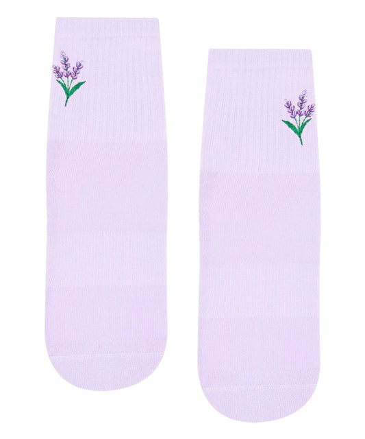 Crew Non Slip Grip Socks | Lavender Haze