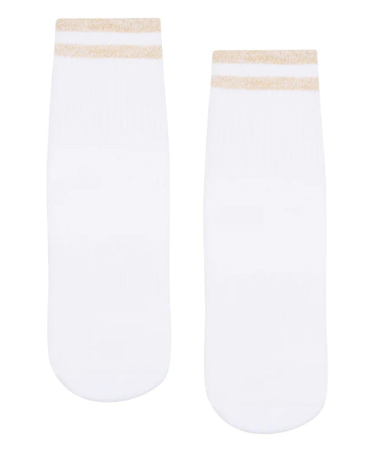 Crew Non Slip Grip Socks | Neon Nights Stripe