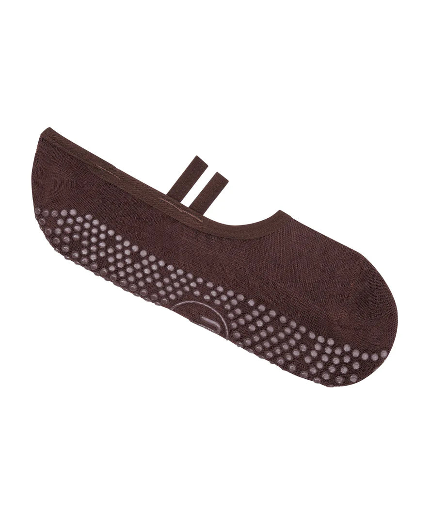 Ballet Non Slip Grip Socks | Espresso