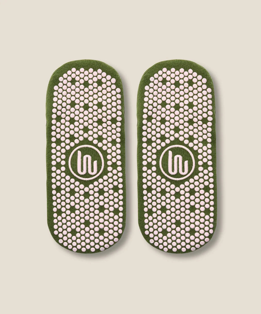 Ballet Non Slip Grip Socks | Pine