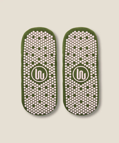 Ballet Non Slip Grip Socks | Pine