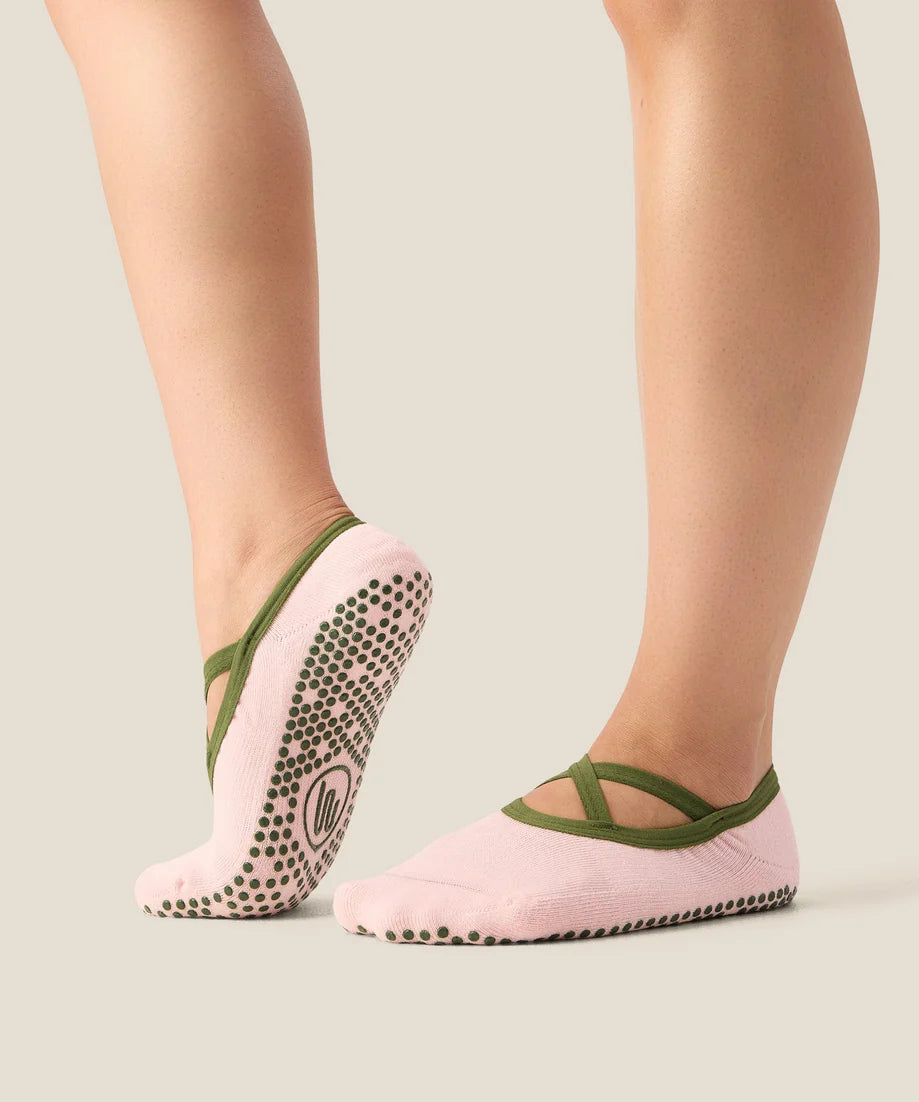 Ballet Non Slip Grip Socks | Petal Pine