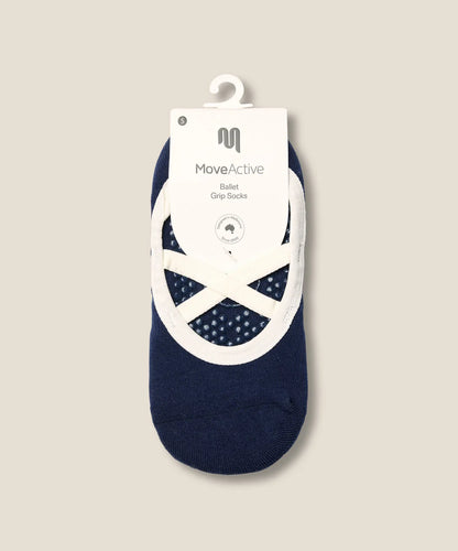 Ballet Non Slip Grip Socks | Cross Navy