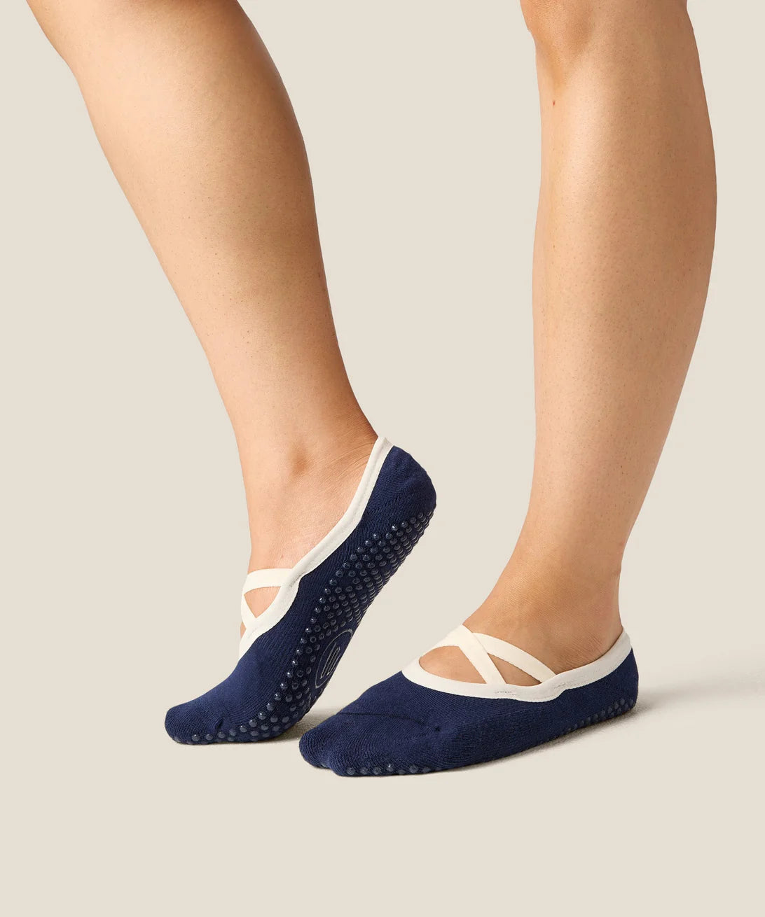 Ballet Non Slip Grip Socks | Cross Navy