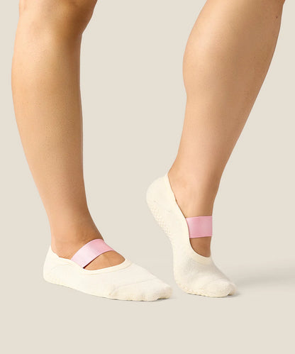 Ballet Non Slip Grip Socks | Satin Sandy