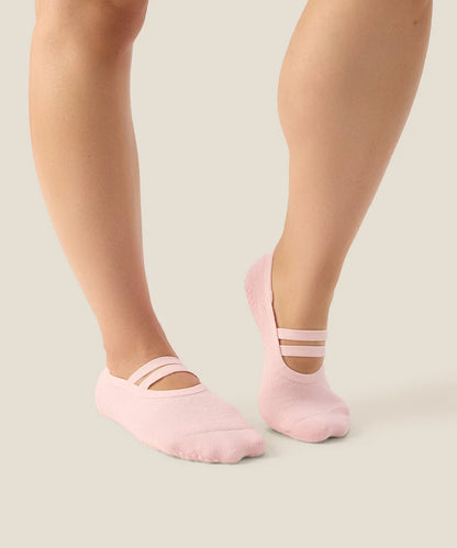 Ballet Non Slip Grip Socks | Sweet Pink