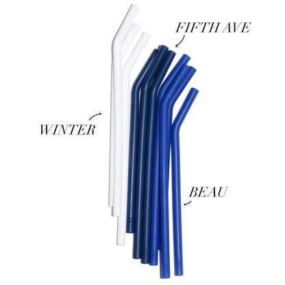 Cute Buoy Blues Little Bottle Straws 500mL Set of three