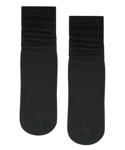 Scrunch Non Slip Grip Socks - Charcoal