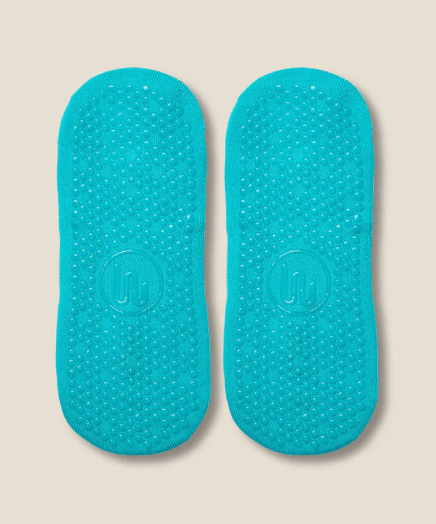 Low Rise Grip Socks | Gem Aqua