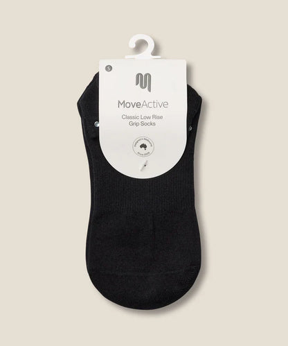 Low Rise Grip Socks | Gem Black