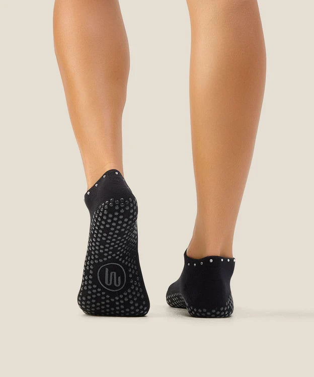 Low Rise Grip Socks | Gem Black