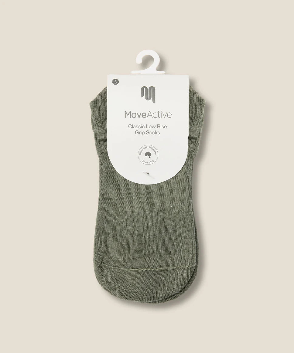 Low Rise Grip Socks | Khaki