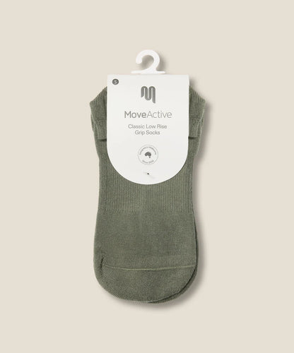 Low Rise Grip Socks | Khaki