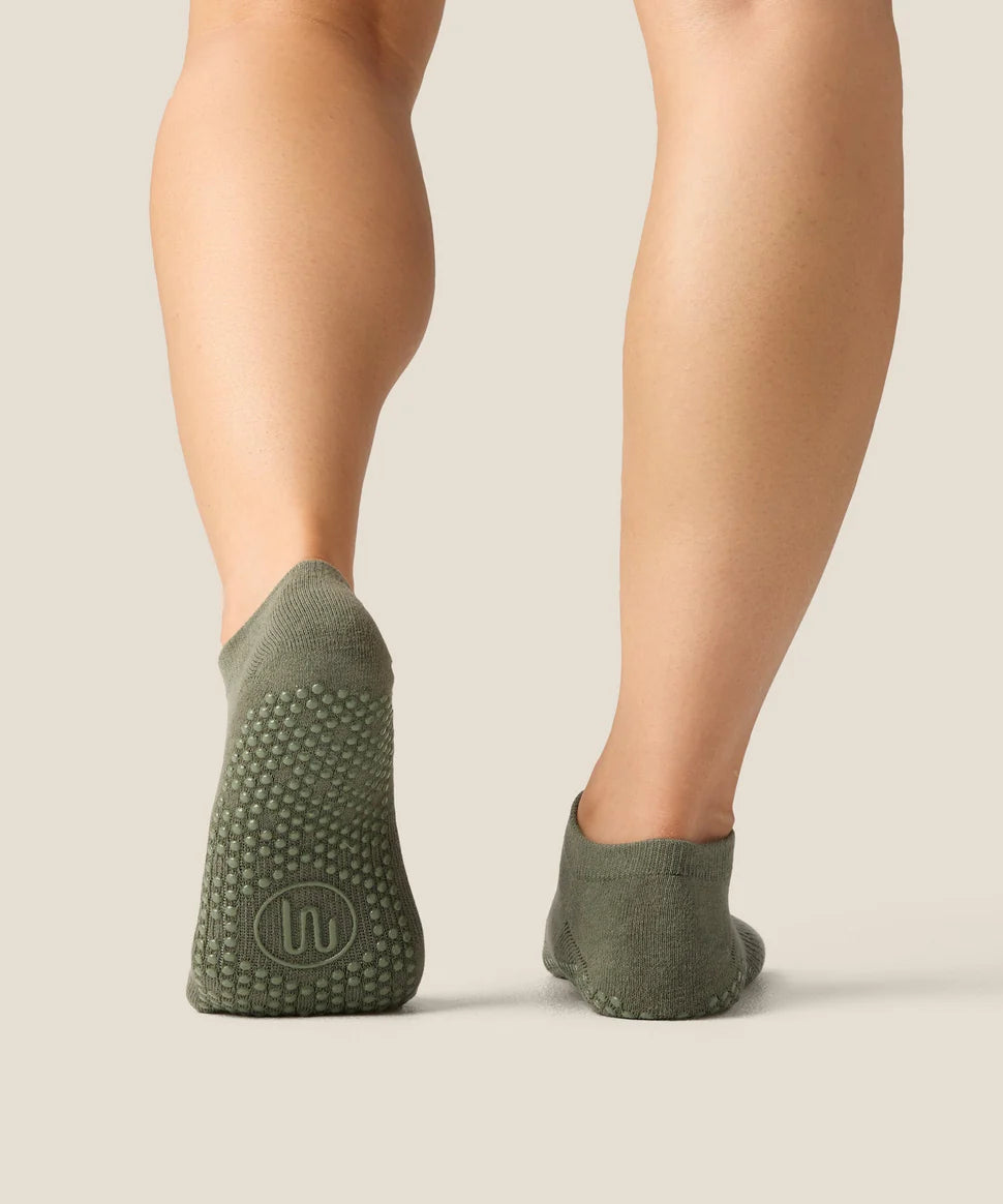 Low Rise Grip Socks | Khaki