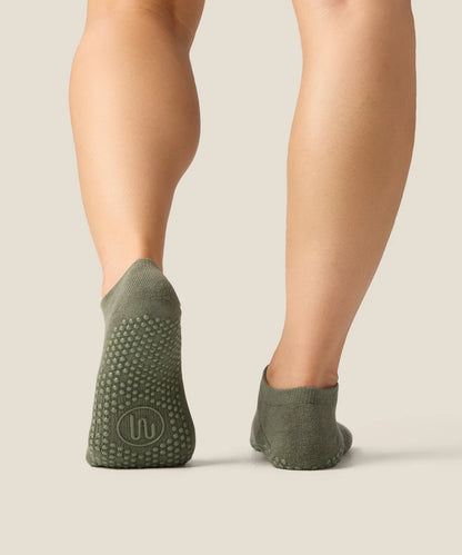Low Rise Grip Socks | Khaki