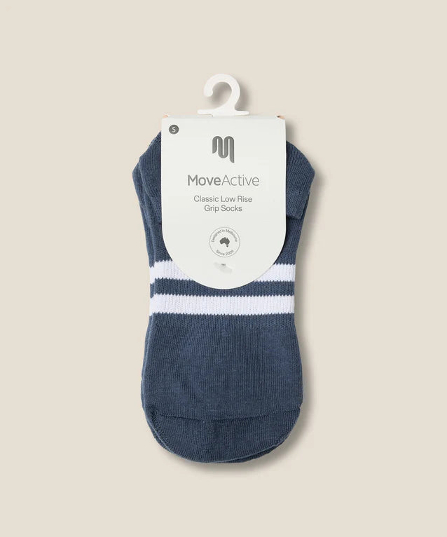 Low Rise Grip Socks | French Navy