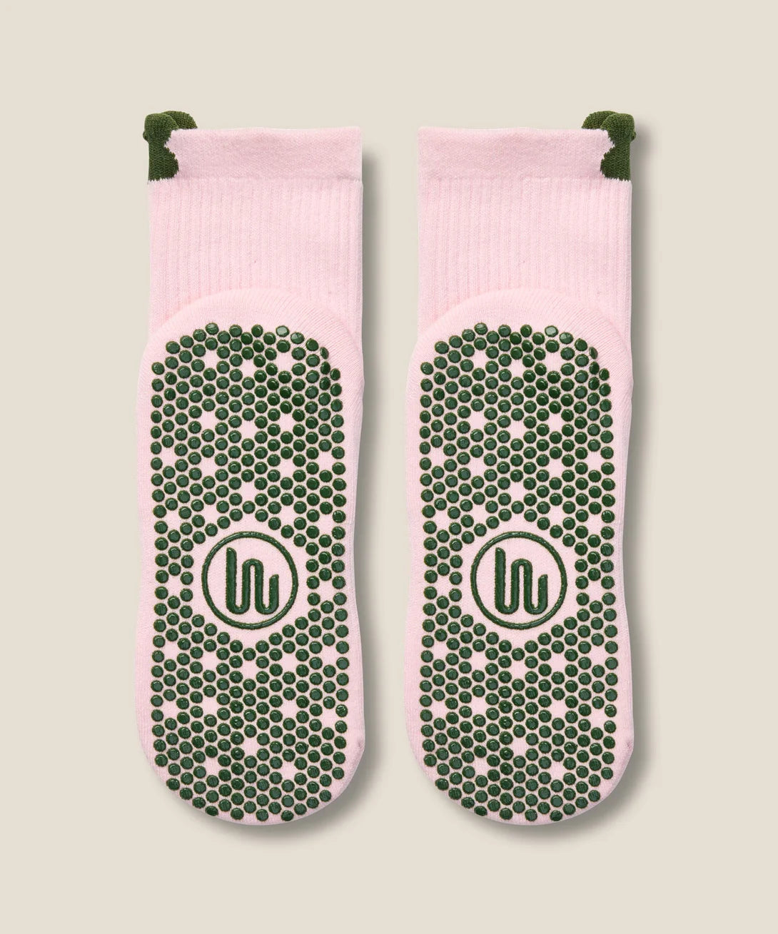 Crew Non Slip Grip Socks | Flower Patch Blush