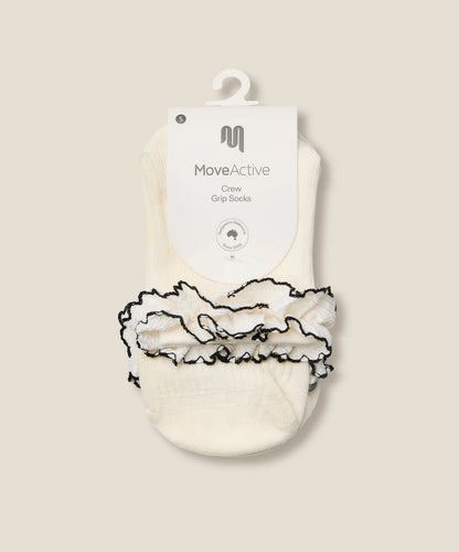 Crew Non Slip Grip Socks | Ruffle Fleur